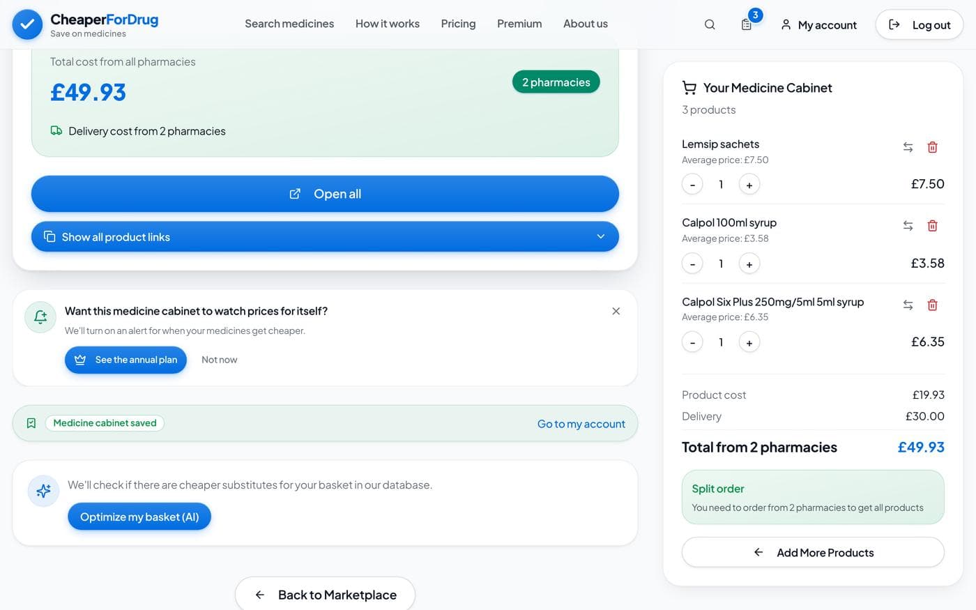 Optimize your basket with AI